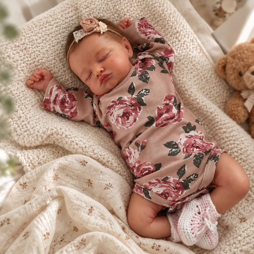 Rosalie, bébé reborn endormi 45 cm